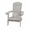 Merrick Lane Riviera Poly Resin Folding Adirondack Lounge Chair - All-Weather Indoor/Outdoor Patio Chair